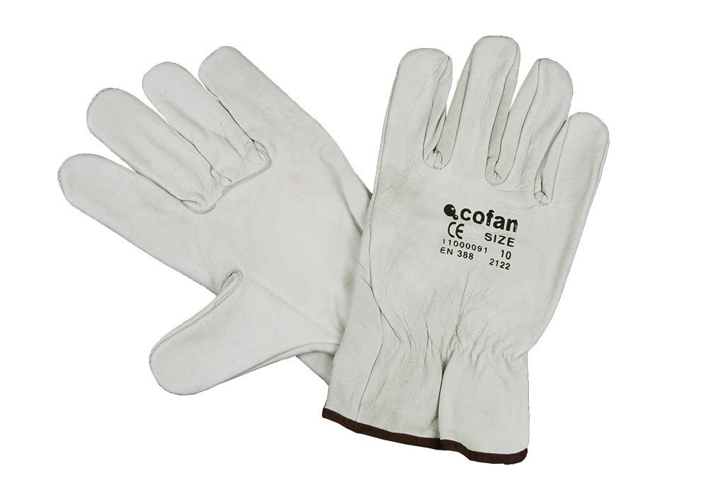 CoFan 11000091 – 10 Leather Cowhide Gloves (T-10) Grey