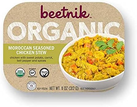Beetnik Foods Organic Gf Moroccan Seasoned Chicken Stew, 11 Ounce (Pack of 08)