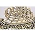 Modefa Islamic Table Decor – Ayatul Kursi & Bismillah Boat Showpiece | Muslim Home Decor, Islamic Calligraphy Art, Ramadan Eid Gift, Hajj Gifts (Gold, 12.2 x 14.5in)
