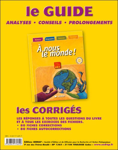À nous le monde ! CM1, cycle 3, 2e année