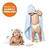 Luxury Hooded Baby Towel and Washcloth Set | Extra Soft Bamboo for Infant, Toddler, Newborn and Kids | Great Gift for Boys and Girls at Bath, Pool and Beach | Better Than Organic Terry Cotton (White)