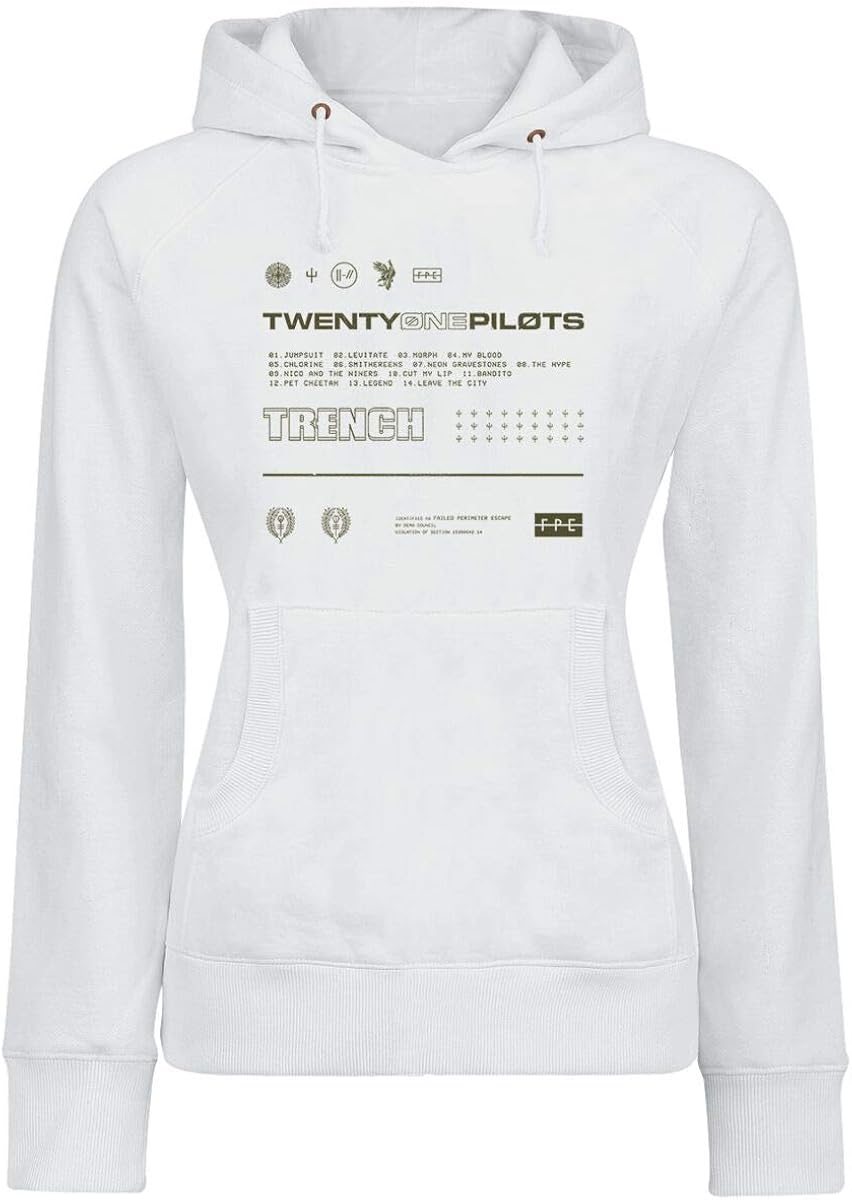 twenty one pilots white hoodie