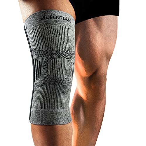 JIUFENTIAN Knee Braces for Women & Men with Carbon -Knee Support Sleeves for Arthritis, Running & Daily Use - Compression Brace for Joint Pain & Stiffness-[Single](2X-Large)