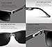 Duco Men's Polarized Sunglasses Driver Glasses Night Driving Glasses 100% UV Protection 2217 (Black Frame Gray Lens)
