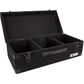 Odyssey C45200 Carpeted Case for 45 Rpm Vinyl Records with Surface Mount Hardware, Black