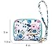 Inspring Credit Card Holder Wallets Organizer for Women Zipper Card Case for Girls with ID Holder and Wristlet Wrist Strap Fabric Floral Small Purse 11 Slots and Cash Pocket
