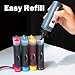 iEagle 5 bottles refill ink (200ml Black,100ml per color, total 500ml) For Brother PGI-250 CLI-251 Pixma MX722 Pixma MX922 Pixma MG5420