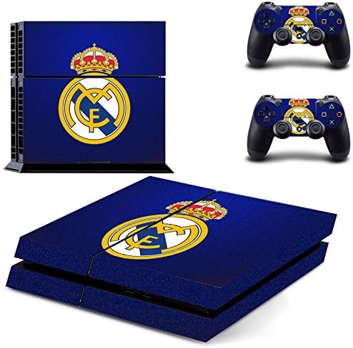 PS4 Console and DualShock 4 Controller Skin Vinyl Set - Real Madrid-Soccer Sport