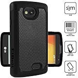 ElBolt Dual Layer Protective Case for LG Tribute / LG Optimus F60 - Black with Free HD Screen Protector by ElBolt TM