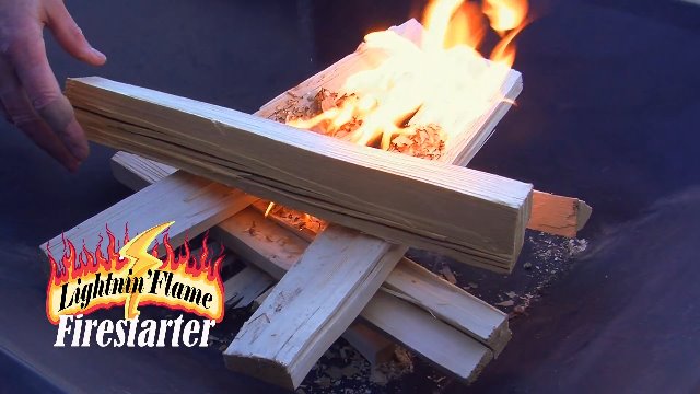 Amazon.com: LIGHTNIN'FLAME Firestarter - All Natural Food Safe. 3