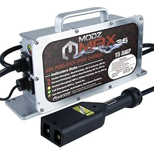 MODZ Max36 15 AMP EZGO TXT Battery Charger for 36 Volt Golf Carts