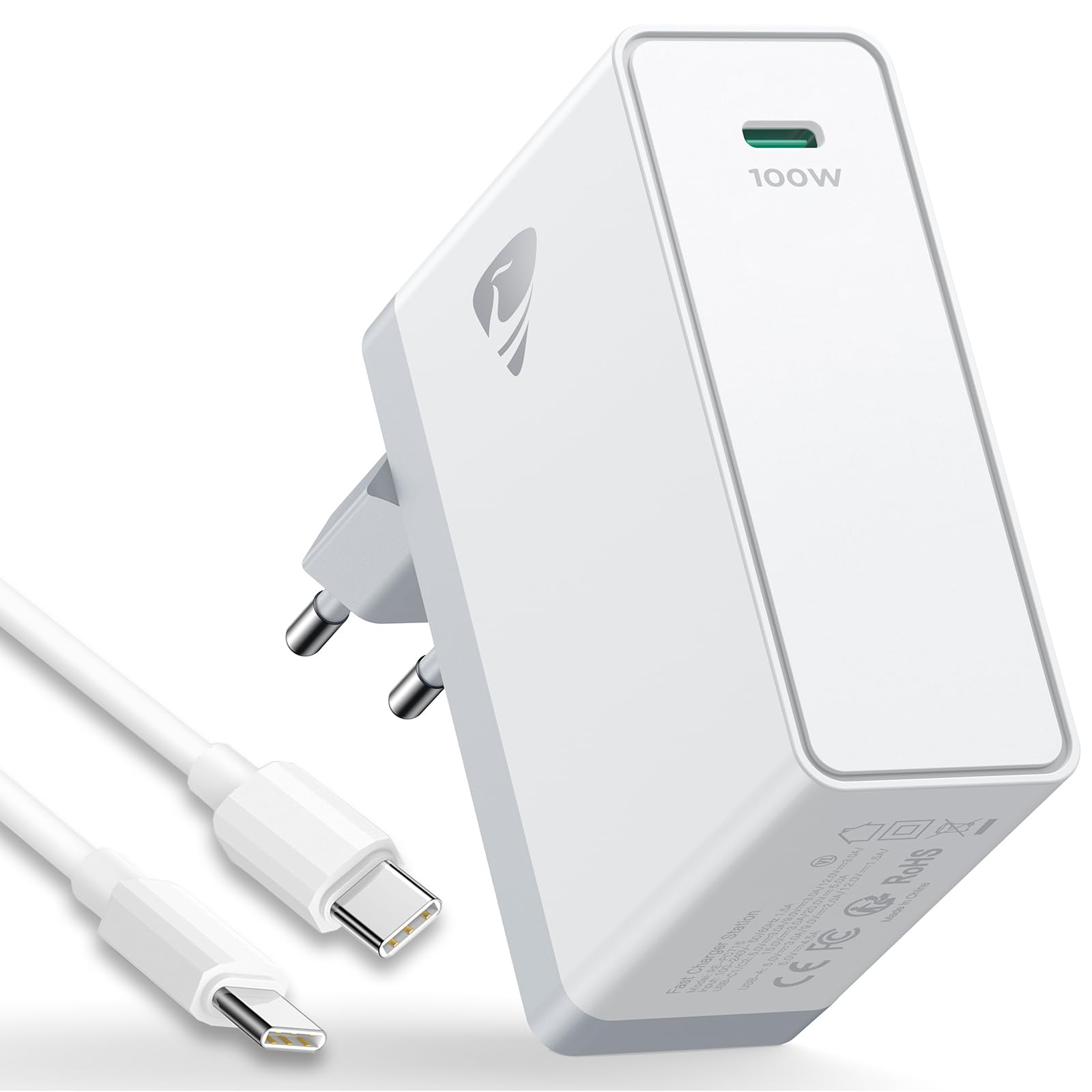Mac Book Pro Ladegerät, Aioneus 100W Schnell Netzteil MacBook Ladekabel USB C 2M für MacBook 16/15/ 14/13 Zoll, Mac Air 2020/2019/ 2018, iPad Pro, HP 5A/100W Ladekabel USB C
