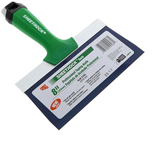 USG Sheetrock Pro Series Blue Steel Drywall Taping Knife with Matrix Style Handle (4-Piece w/12" Mud Pan)