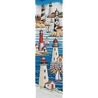 Janlynn Lighthouses Counted Cross Stitch Kit-6"X21" 14 Count