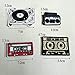 Music Series Embroidery Patch Radio/Tape/Player/Headphone/Music Symbol Garment Decoration/Shoes/Hats Patch（9 Pcs）