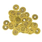 50 Large Brass Chinese I Ching Coins for Feng Shui (27 mm) AA139