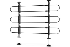 Magshion Adjustable Dog Barrier Universal for SUVs, Vehicles, Cars & Trucks, 34''-60'' Wide, 30''-50'' Tall, Metal Tubing Gate Divider