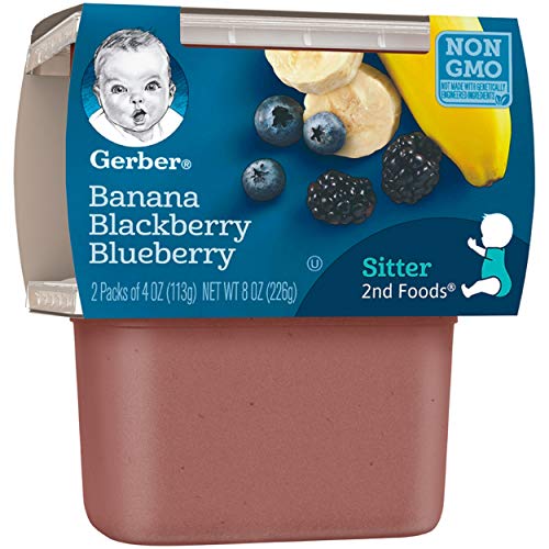 Gerber Purees 2nd Foods Baby Food, Banana/Blackberry/Blueberry - Image 5