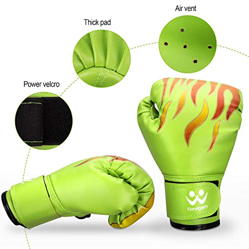 image for Newgam Kids Boxing Gloves, Children Junior Sparring Kickboxing Trainin