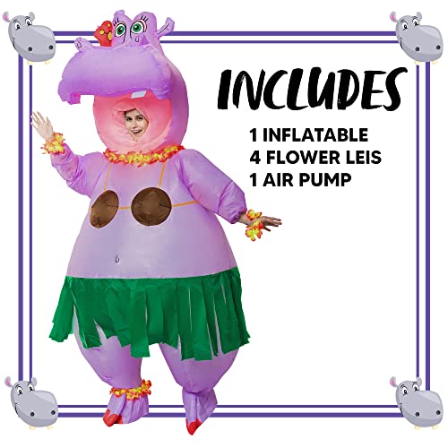 Spooktacular Creations Hippo Inflatable Costume for Adult, Funny Air