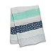 Lulujo Baby Silky Soft Muslin Swaddle Blanket, 47 x 47-Inches, Grey Spotted Stripe