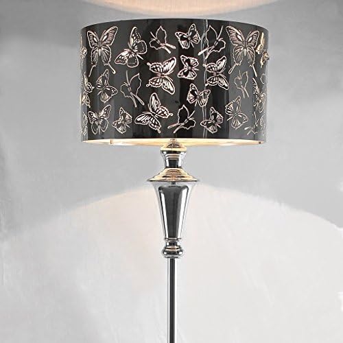 Floor Lamp NAUY- Stainless steel butterfly creative lampshade modern simple fashion romantic personality energy saving K9 crystal living room bedroom bedside Continental Style Vertical