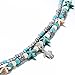 FineMe Starfish Turtle Anklets Multiple Layered Boho Gold Chain Anklet Heart Beach CZ Turquoise Stone Charm Anklet