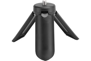 Tbest Mini Non Slip Desktop Tripod Universal 1/4 Inch Screw Smartphone Action Camera Holder Compact Lightweight Stabilizer fo