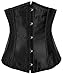 Alivila.Y Fashion Womens Plus Size Vintage Underbust Waist Training Corset 2686A-Black-4XL