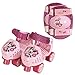 PlayWheels Disney Minnie Mouse Kids Roller Skates with Knee Pads - Junior Size 6-12