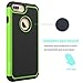 iPhone 7 Plus Case, OEAGO iPhone 7 Plus Skin [Drop Protection] [Shock Proof] Hybrid Dual Layer Rubber Plastic Impact Defender Rugged Slim Hard Case Shell for Apple iPhone 7 Plus - Green