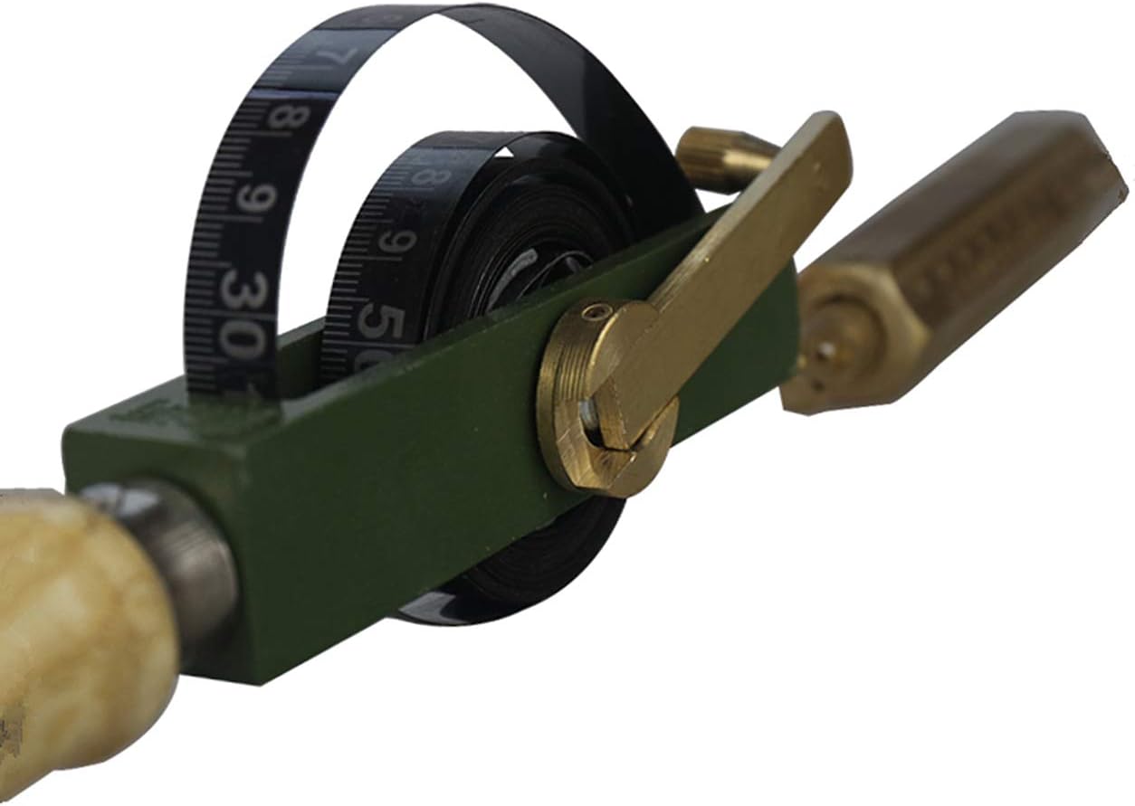 30M Oil Tank Gauging Tapes Fuel Measuring Device with Carbon Steel Tape & Brass Graduated Plumb