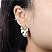 XZP Women's Fashion Earring Gifts Simulated Pearl Flower Stud Earrings with Crystal for Women