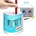 Electric Pencil Sharpener, momen Portable Automatic Colored Pencil Sharpener Heavy Duty for School Classroom Office Home Commercial-Pencil Sharpener Battery Operated for Kids, Teachers, Artists(Blue)