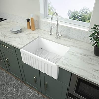 24 Framhouse Sink White Logmey 24 Inch Fireclay Farmhouse Apron Front Kitchen Sink Single Bowl White Ceramic Sink Small Apron Sink Basin Amazon Sg Home Improvement