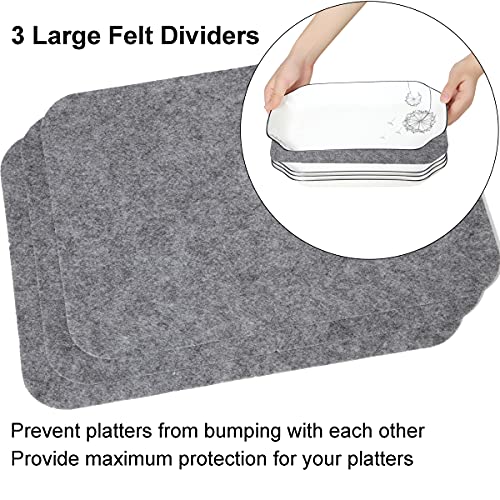 Tangoner Platter Storage Case Quilted China Storage Containers Zippered