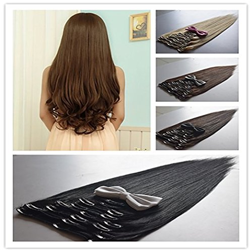 Waist Length Hair 16 65g 2 Dark Brown 16 Remy Human Hair Clip
