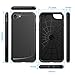 iPhone 7 Case, LUVVITT [Sleek Armor] Slim Shock Absorbing Flexible Back Cover TPU Rubber Case for Apple iPhone 7 - Black
