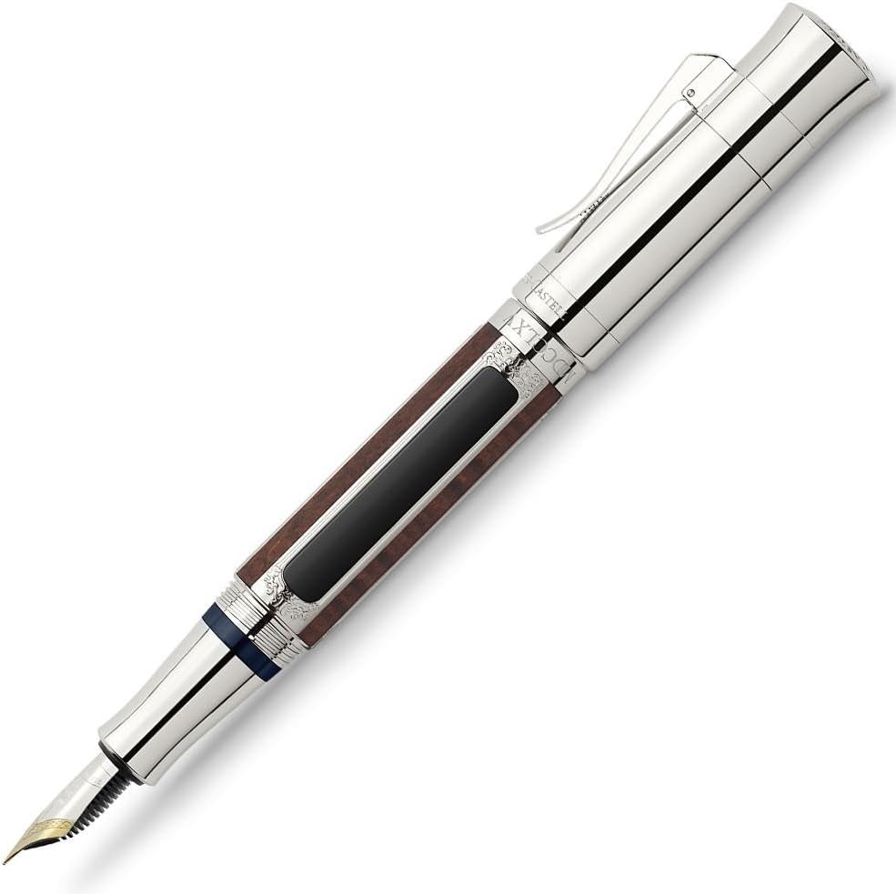 FOUNTAIN PEN PEN OF THE YEAR 2016 Platinum PLATED Graf von Faber Castell, Nib F, castle Schönbrunn
