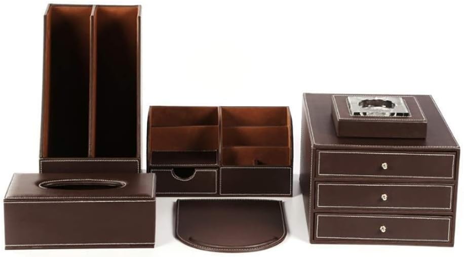 Amazon Com File Cabinet Black Brown Multilayer Storage Locker Drawer Leather Office Pieces Combination Space Layer Full Use Leather Flannel Office Supplies Color B1 Kitchen Dining