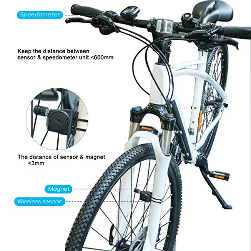 Wireless Wired Bike Computer Speedometer English Luminous Odometer Bicycle Computer Bike Measurable Temperature Stopwatch