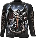 Spiral - Mens - DRAGON LAVA - Longsleeve T-Shirt Black - XL