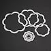 Whitelotous Cutting Dies Cut Dies Stencil Metal Template Mould for DIY Scrapbook Album Paper Card (7 pcs Flower)