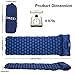 omzer Ultralight Sleeping Pad, Compact for Backpacking Hiking Camping Hammocks with Attached Pillow,Inflatable Sleeping Air Mattress Pad Durable and Lightweight Fit Adults Kids
