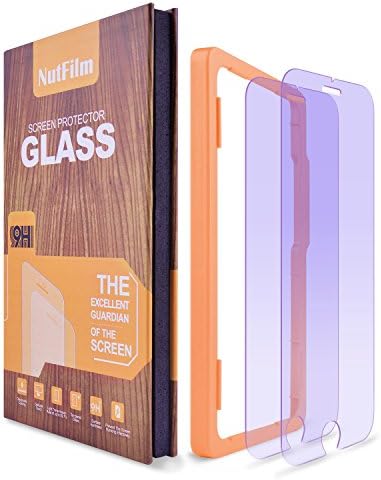 iPhone 8, 7 (Anti Blue Light Ray) Glass Screen Protector ,NutFilm (2-PACK) Tempered Glass Screen Protector for Apple iPhone 8, 7 6s,6 Compatible Easy Install Bubble-Free Anti-Scratch