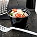 Disposable 4oz Plastic Condiment Cups, Souffle Portion, Jello Shot Cups, Salad Dressing, Sauce (200, Black)