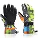 RunRRIn Ski Gloves, Waterproof Snow Gloves -30℉ Winter Gloves for Cold Weather, Warm Snowboarding Gloves - for Men, Women, Kids, Boys and Girls