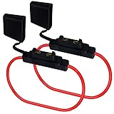 WMYCONGCONG 2 PCS Heavy Duty Inline Fuse Holder 10
