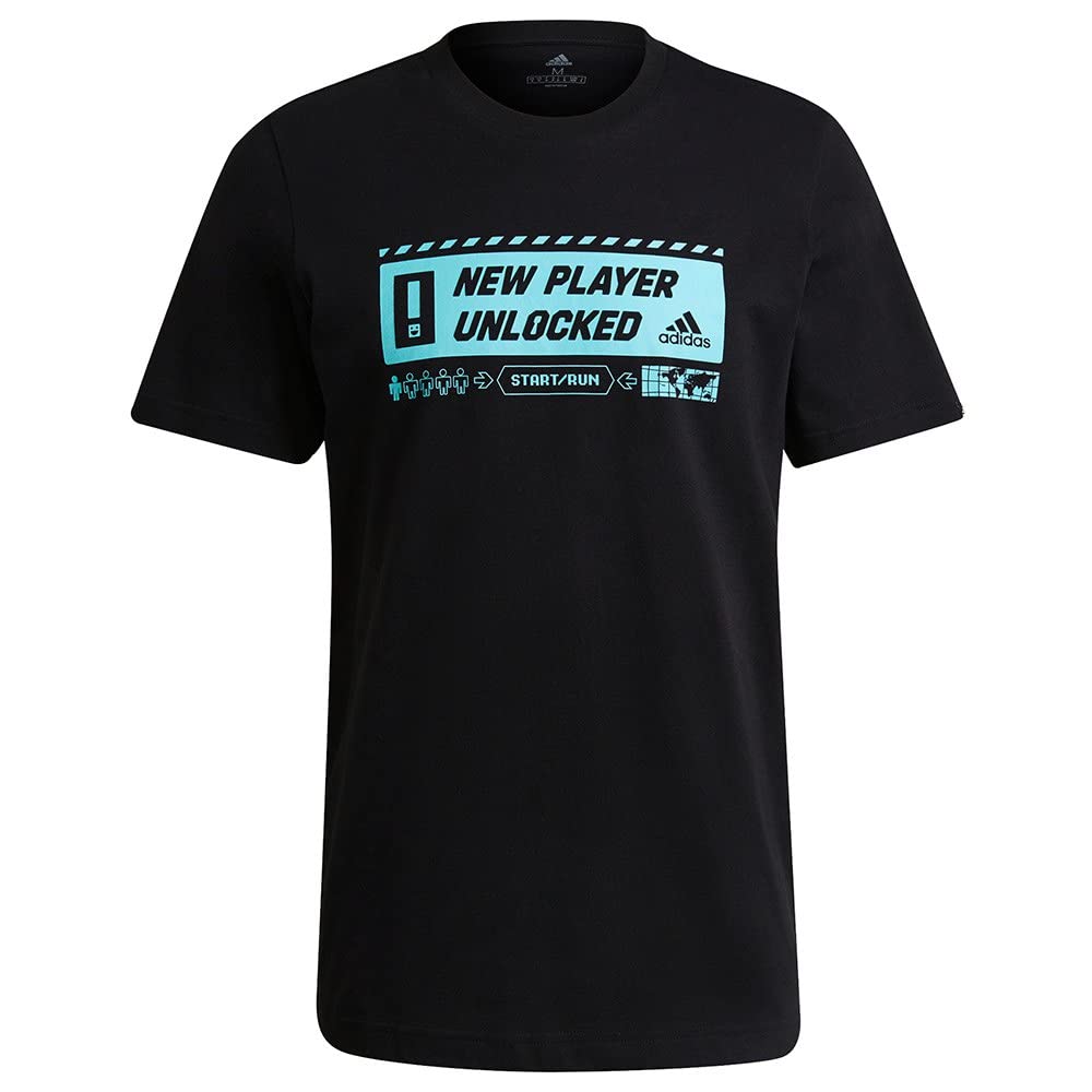 Adidas GS6231 M NW PLYR G T T-shirt black/pulse aqua M