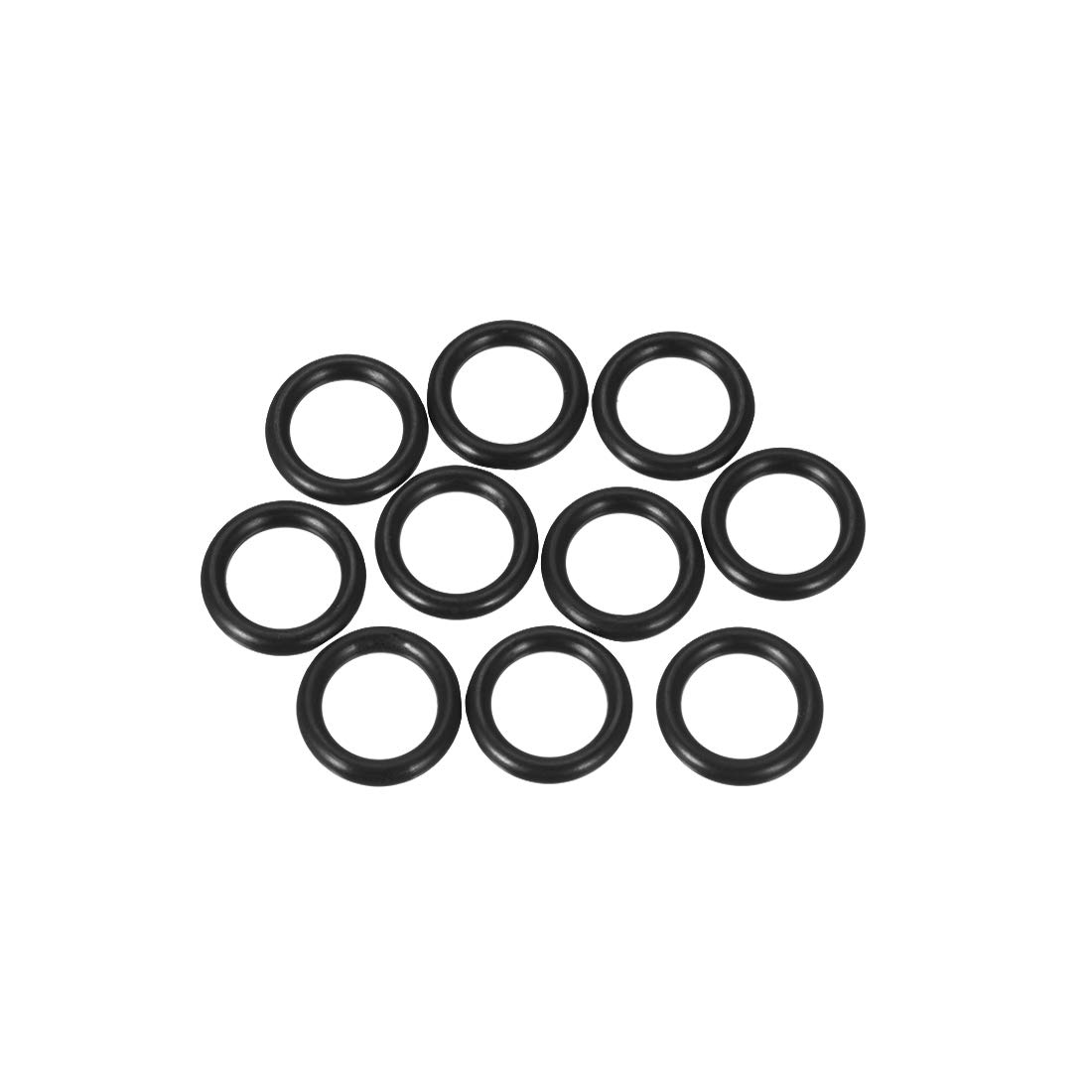 sourcing map Nitrile Rubber O-Rings 16.01mm OD 10.77mm ID 2.62mm Width, Metric Sealing Gasket, Pack of 10